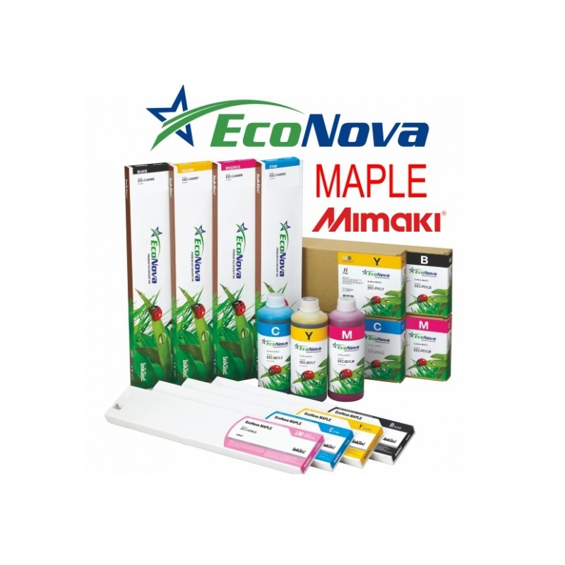 EEC Cartucho de tinta eco-solvente EcoNova MAPLE para plóters MIMAKI con tinta SS21 – Cartucho 440ml