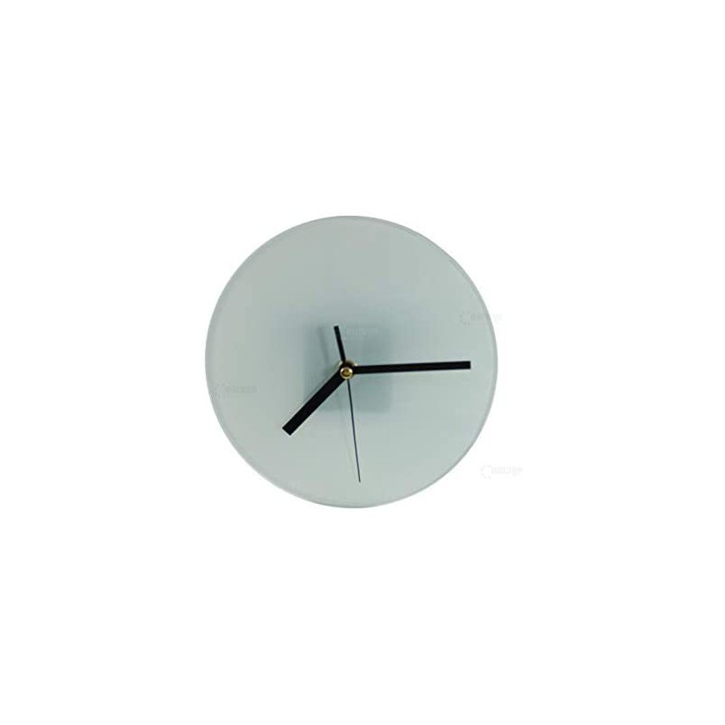Reloj de cristal redondo, 20 cm de diámetro