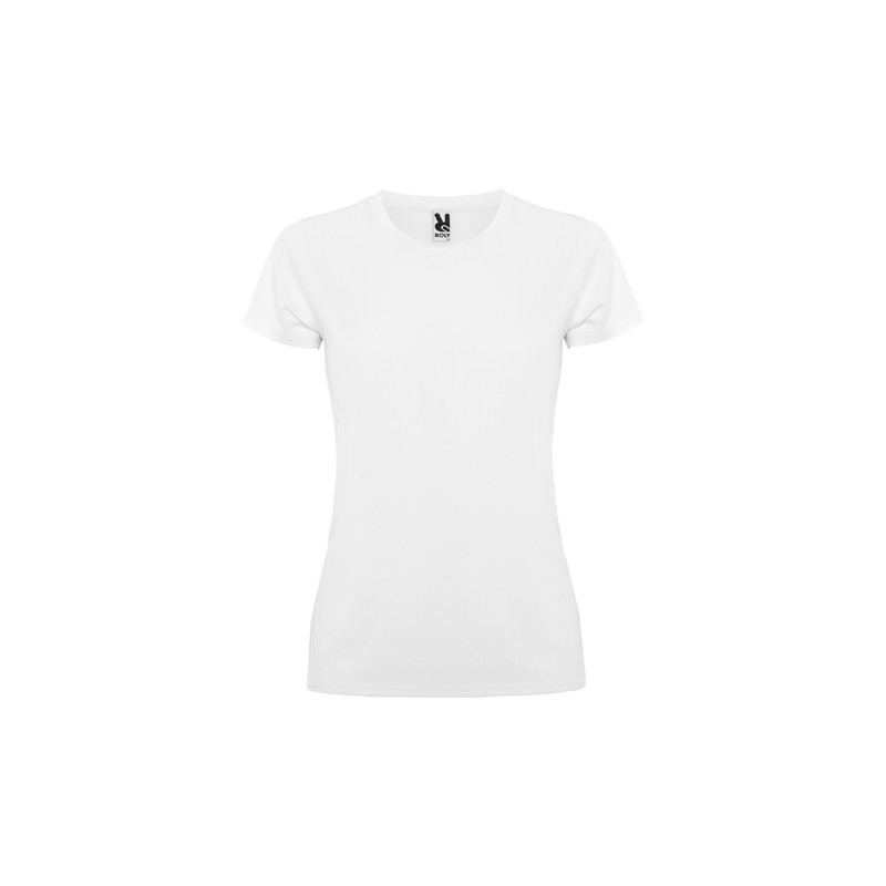 Camiseta técnica para sublimación, corte chica color blanco.