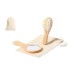 Set de espejo y cepillo de madera