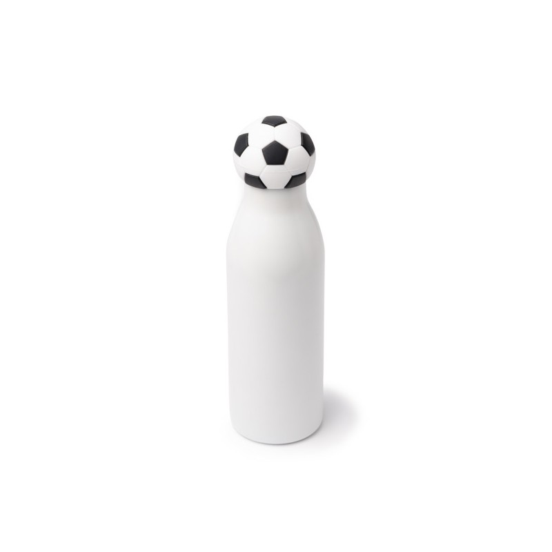 Botella térmica de acero con tapón de balón de futbol