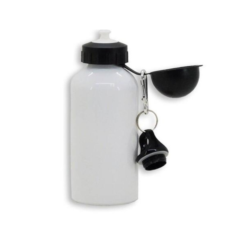 Botella/bidón para sublimación blanco,500 ml con dos tapones